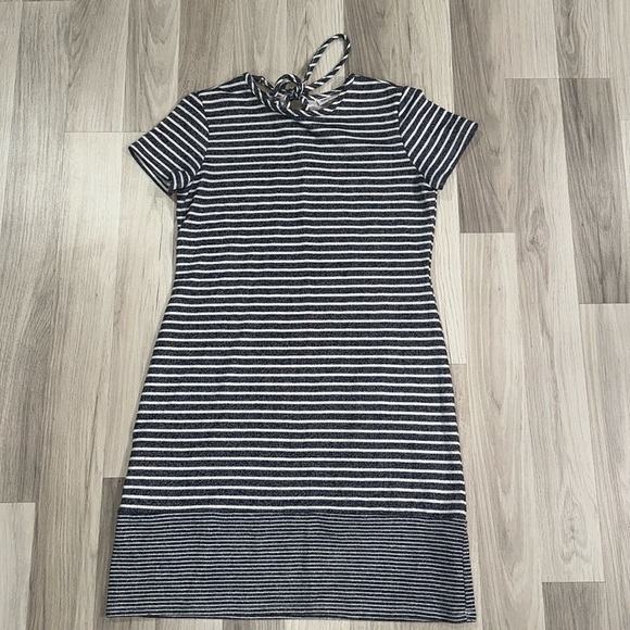 Westport Blue and White stripe Dress Size Small - Picture 1 of 5